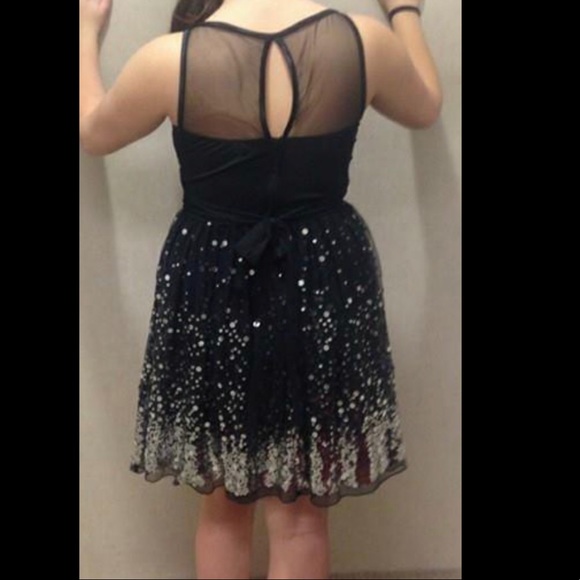Sequined Black Dress - Picture 9 of 11